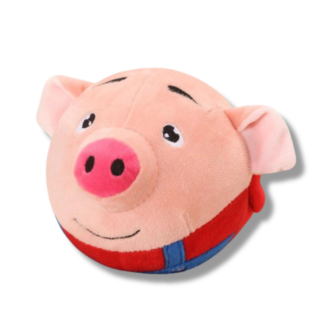 Interactive Bouncing Piggy Dog Toy