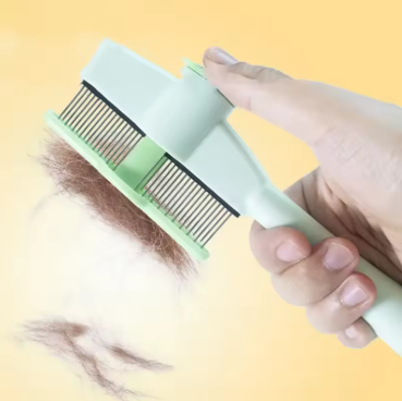 Self-Cleaning Grooming Comb – Pet Hair Remover for Cats & Dogs