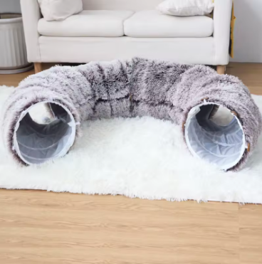 Interactive Cat Tunnel & Bed – Washable & Portable