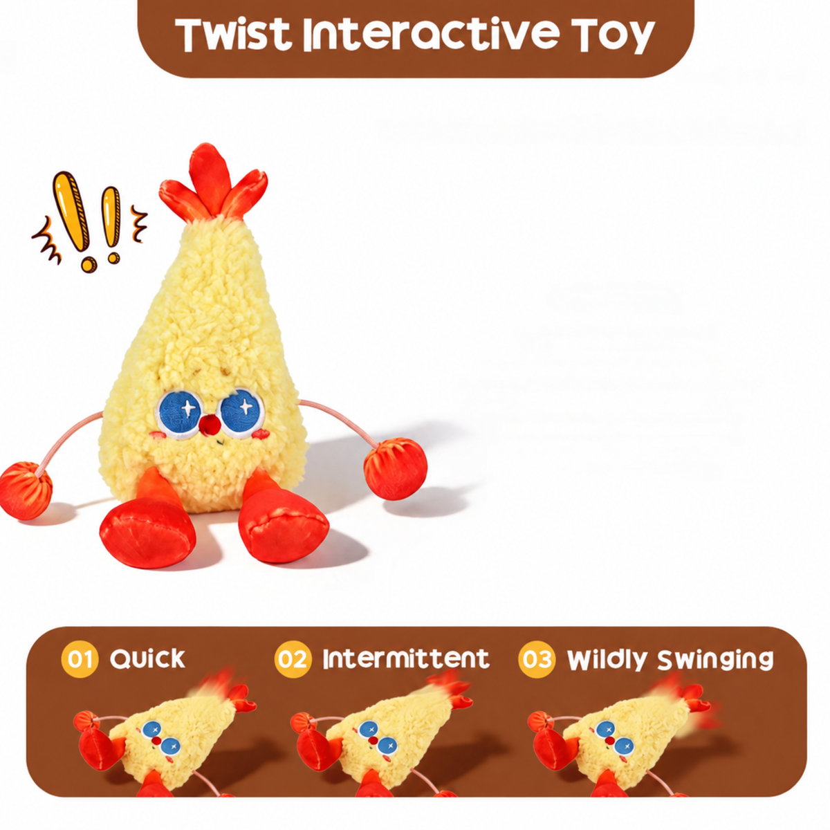 Interactive Moving Shrimp Cat Toy