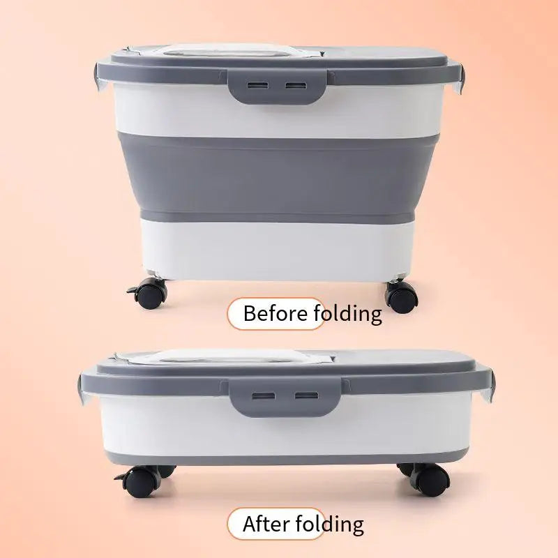 Foldable Airtight Pet Food & Grain Storage Container