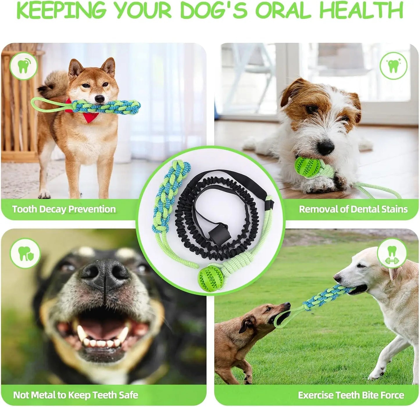TugPro - Interactive Bungee Rope Toy for Dogs