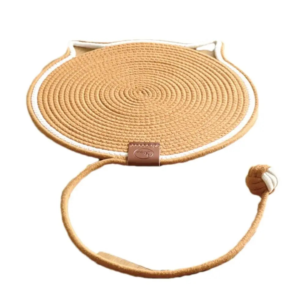Round Cat Scratcher Mat – Furniture Protector & Claw Care Pad for Indoor Cats
