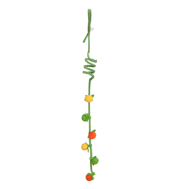 Hanging Catnip Kicker Toy with Bell & Spring