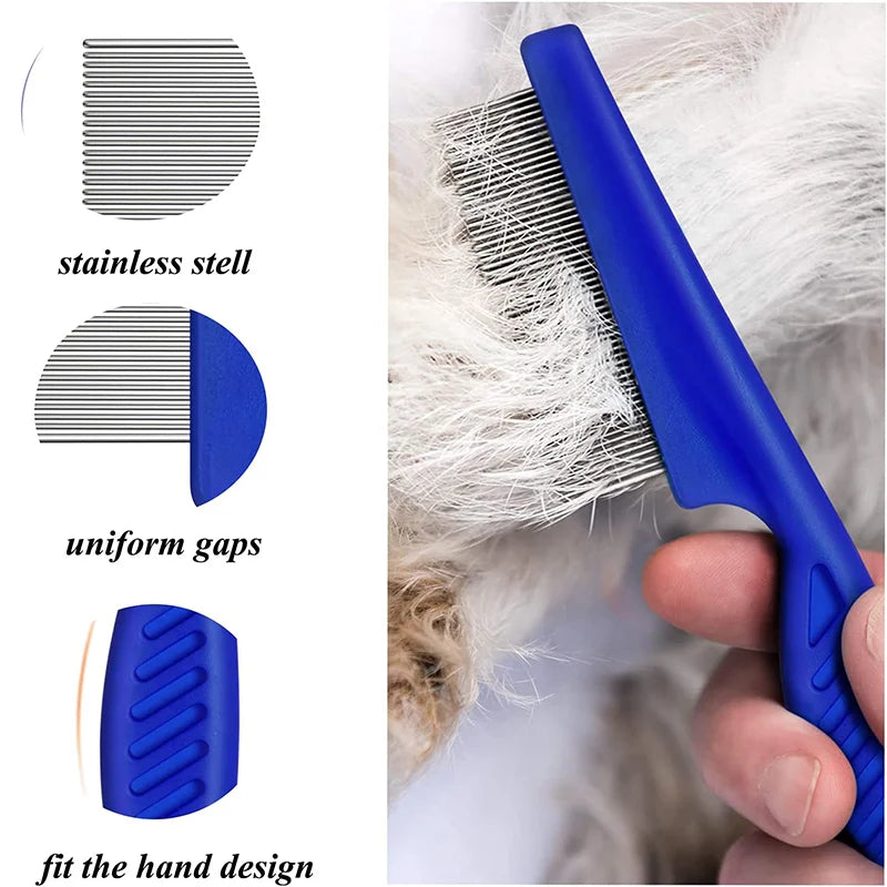 Rabbit Grooming Brush – Small Pet Hair Remover & Flea Comb