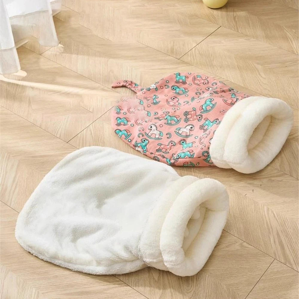 Cat Sleeping Bag – Fluffy Winter Nest Bed for Cats & Small Dogs