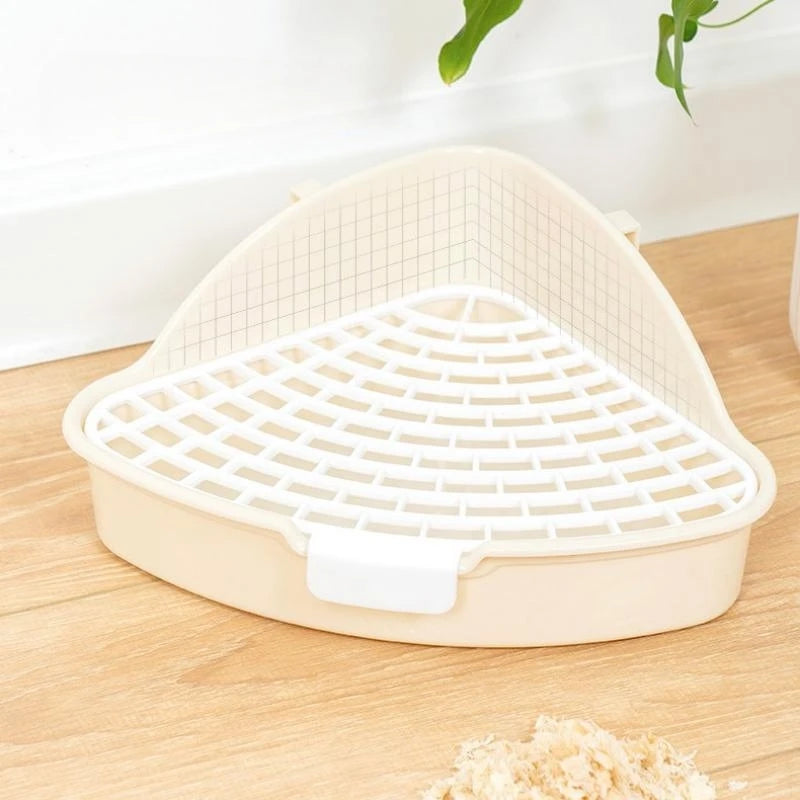 Rabbit Litter Box - Corner Toilet Box for Small Pets