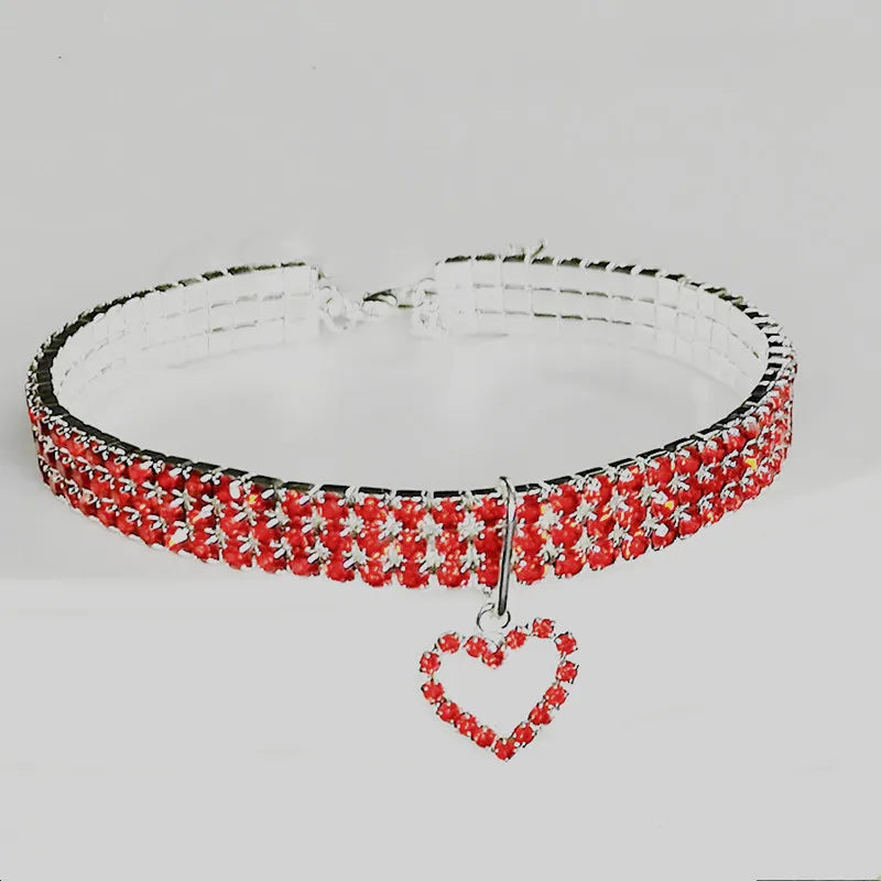 Elegant Rhinestone Pet Collar