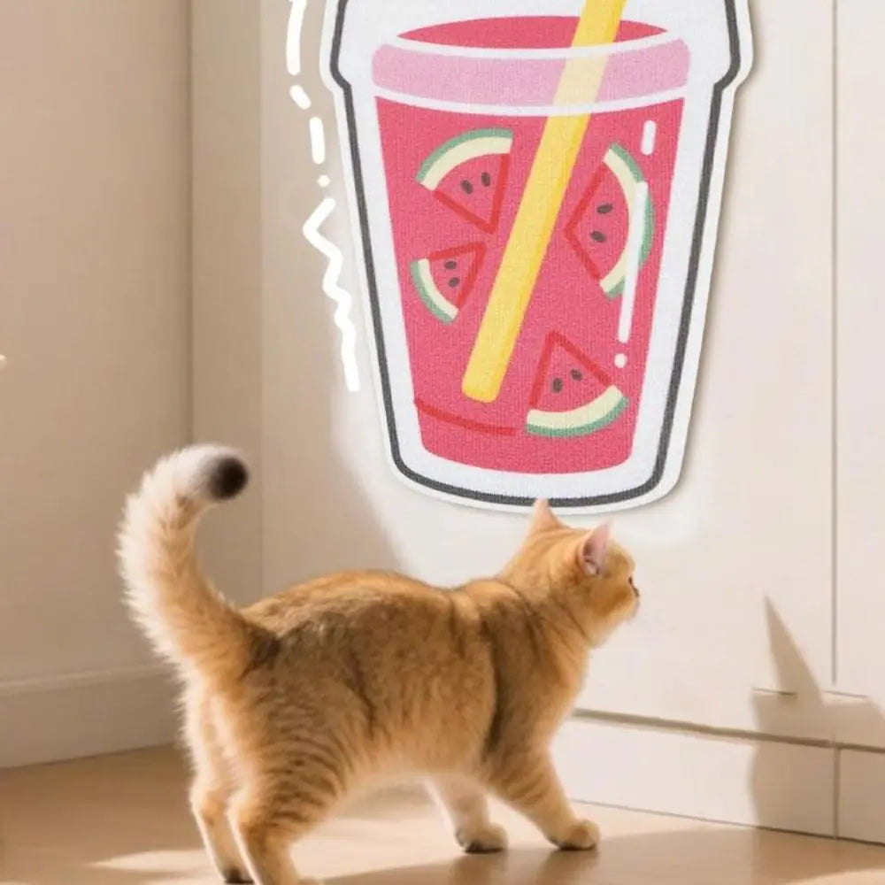 Cartoon Cat Wall Scratching Pad