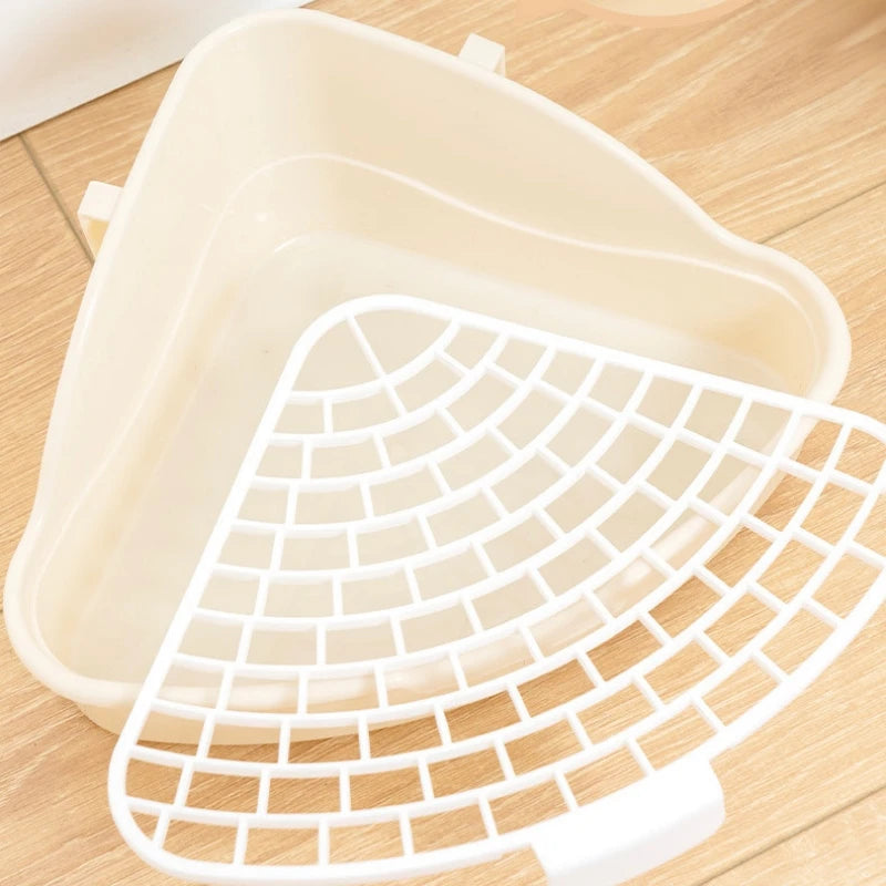 Rabbit Litter Box - Corner Toilet Box for Small Pets