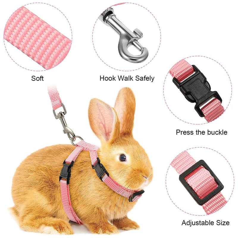 Rabbit & Cat Harness and Leash Set
