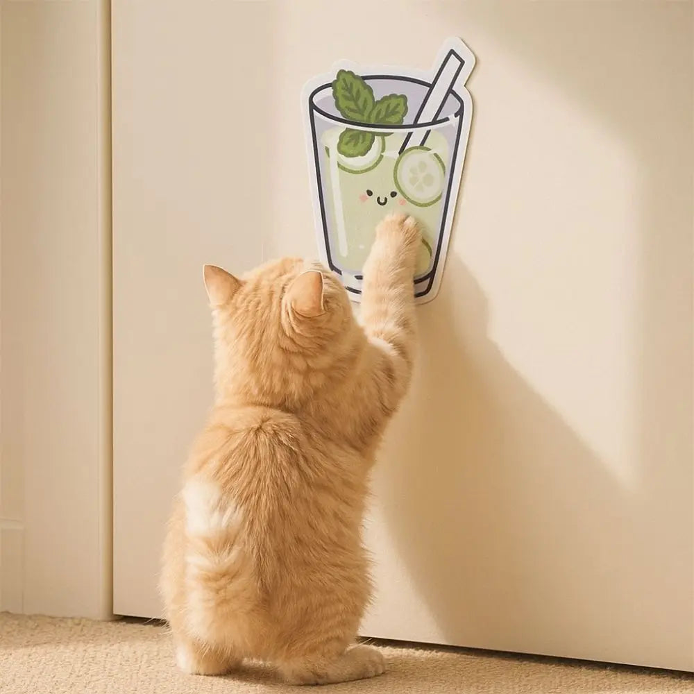 Cartoon Cat Wall Scratching Pad