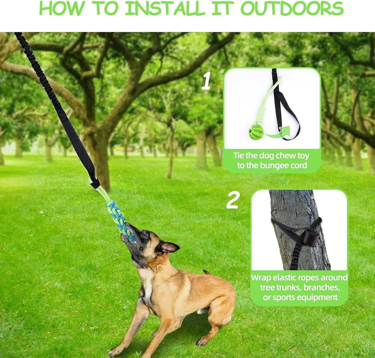 TugPro - Interactive Bungee Rope Toy for Dogs