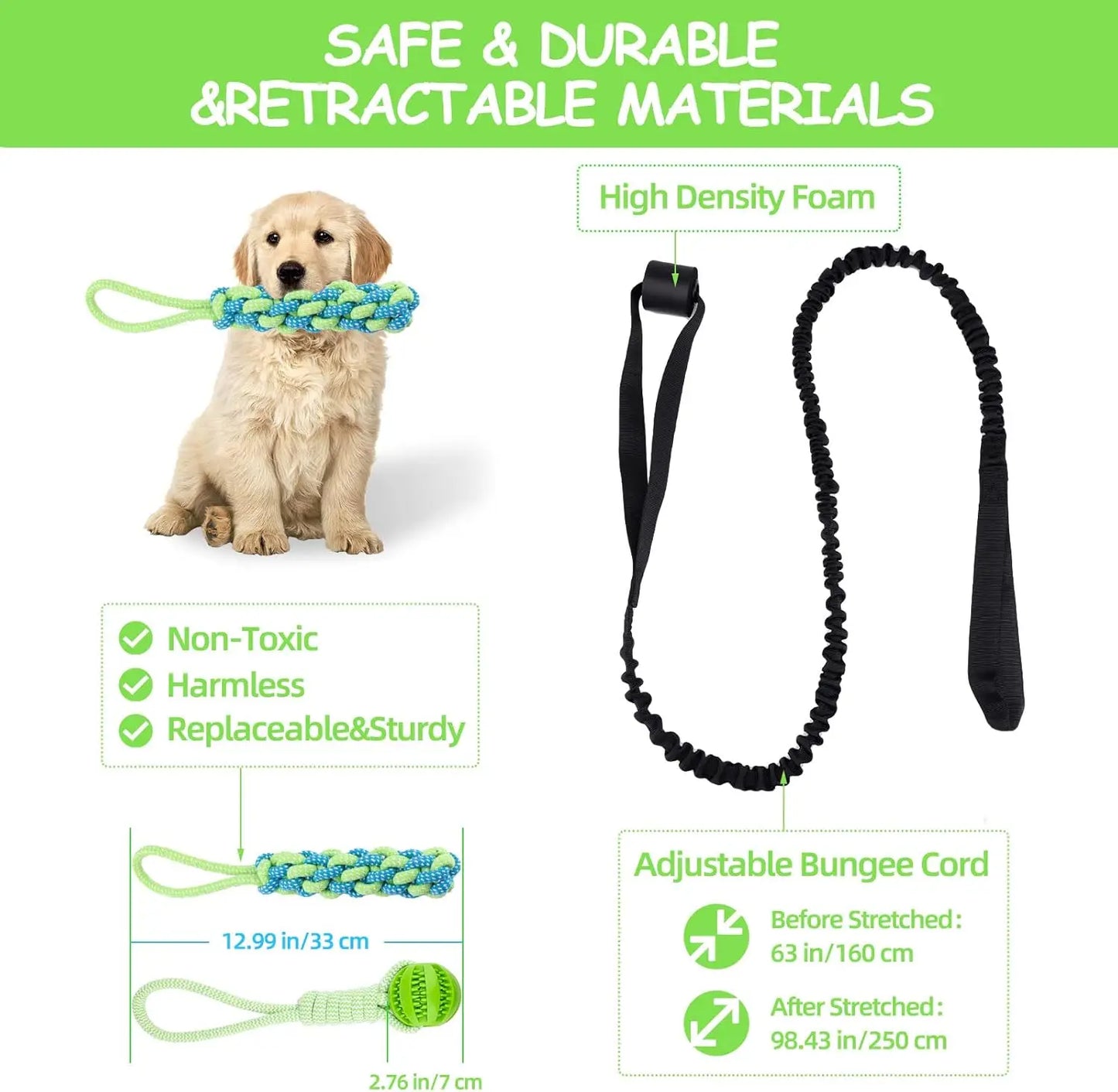 TugPro - Interactive Bungee Rope Toy for Dogs