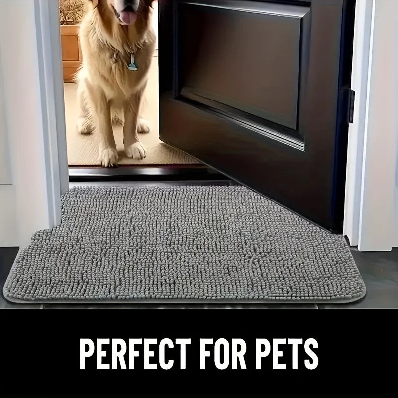 Ultra-Absorbent Muddy Paw Dog Mat