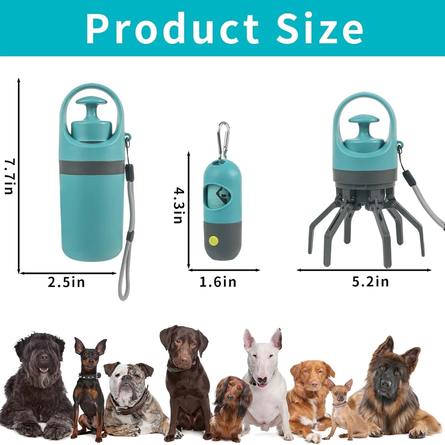 SmartScooper - 3-in-1 Dog Poop Scooper Set