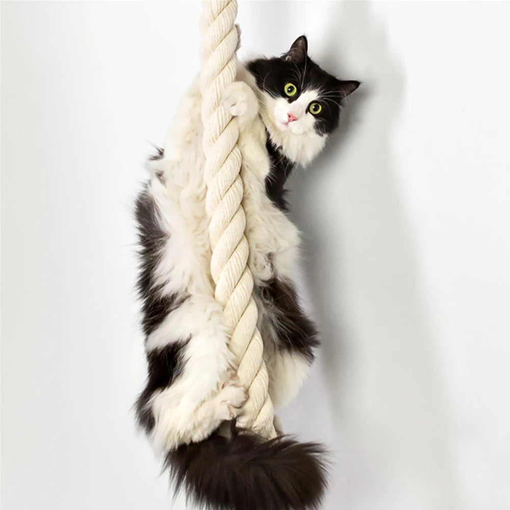 Wall-Mounted Sisal Rope Cat Tree
