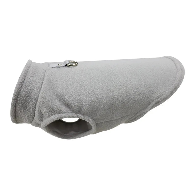 Warm Fleece Dog Jacket with D-Ring