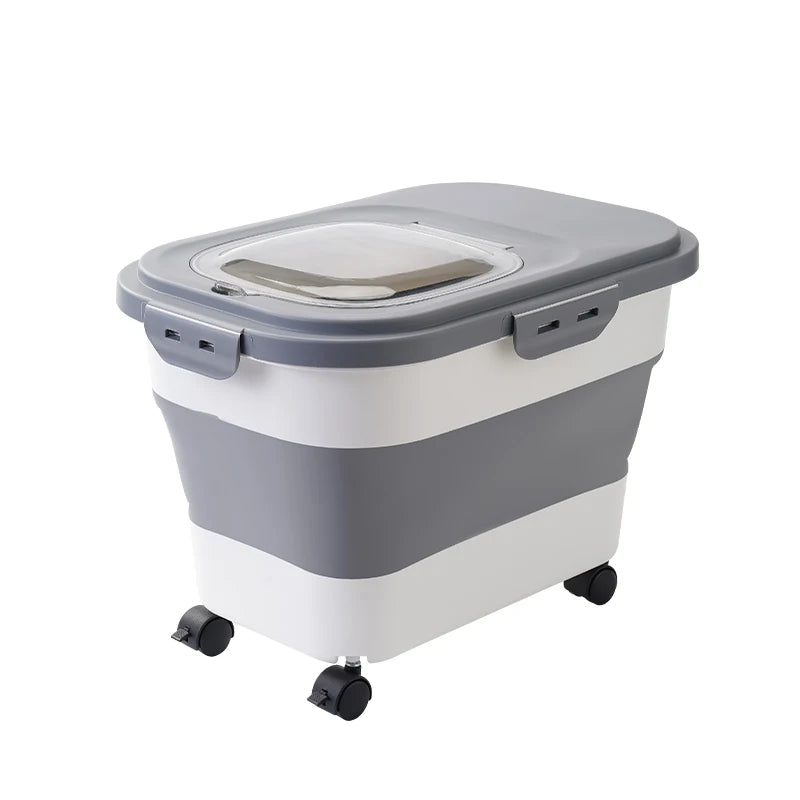 Foldable Airtight Pet Food & Grain Storage Container