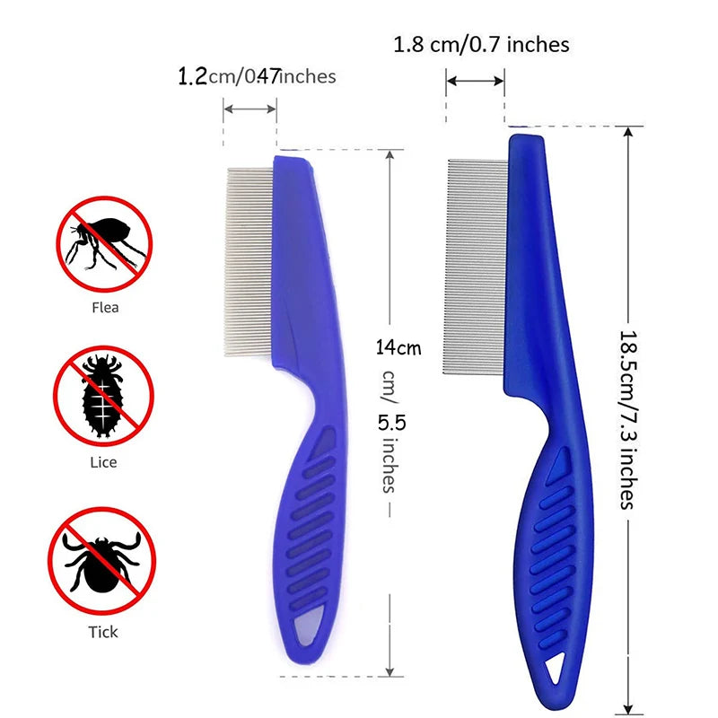 Rabbit Grooming Brush – Small Pet Hair Remover & Flea Comb