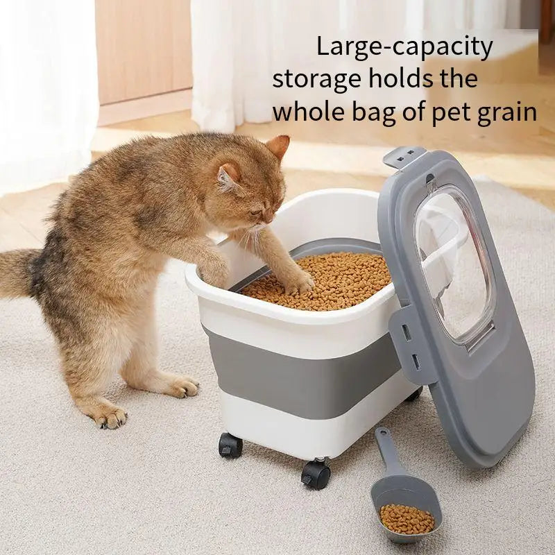 Foldable Airtight Pet Food & Grain Storage Container