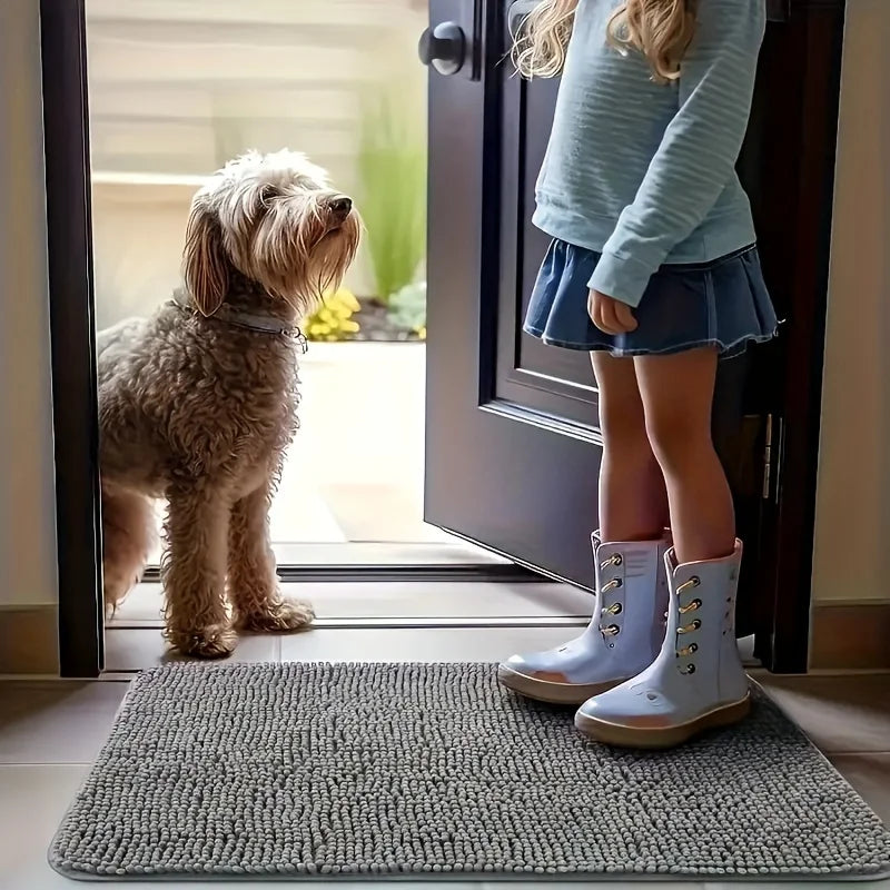 Ultra-Absorbent Muddy Paw Dog Mat