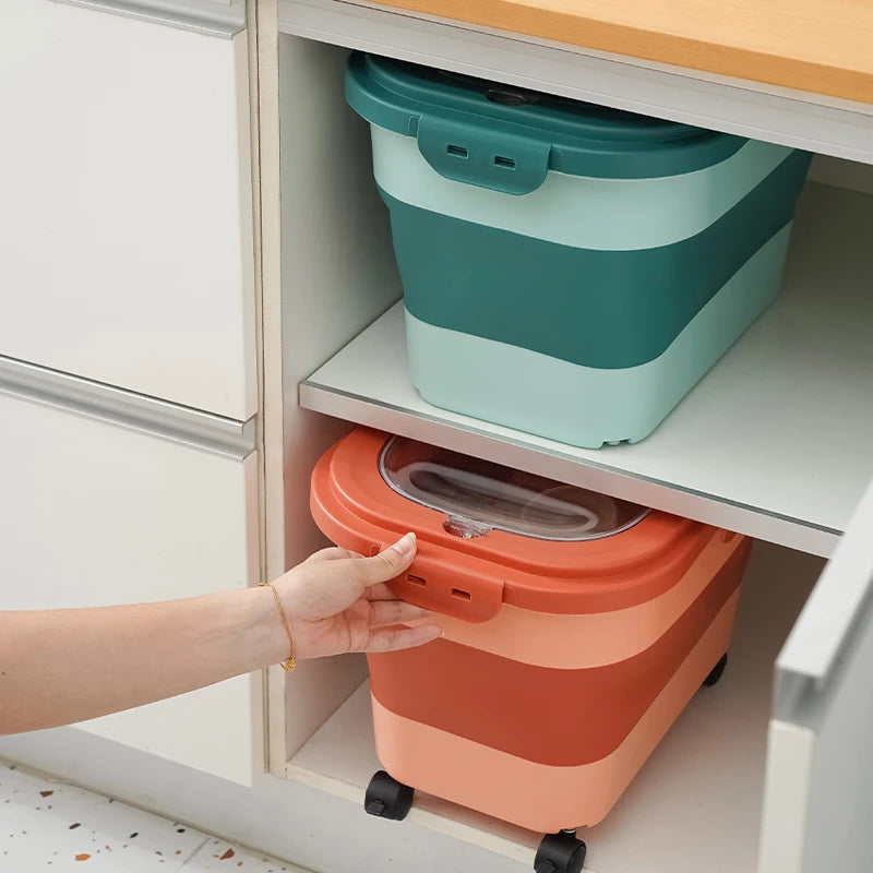 Foldable Airtight Pet Food & Grain Storage Container