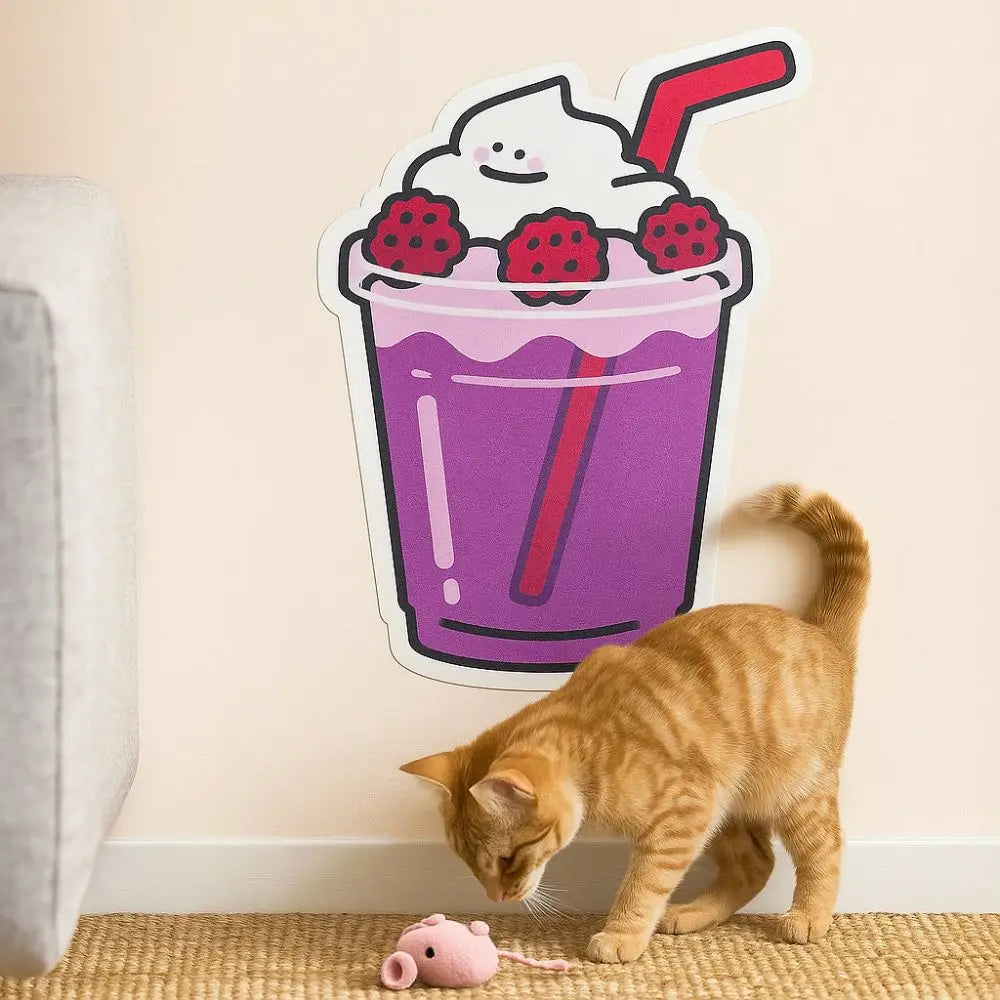 Cartoon Cat Wall Scratching Pad