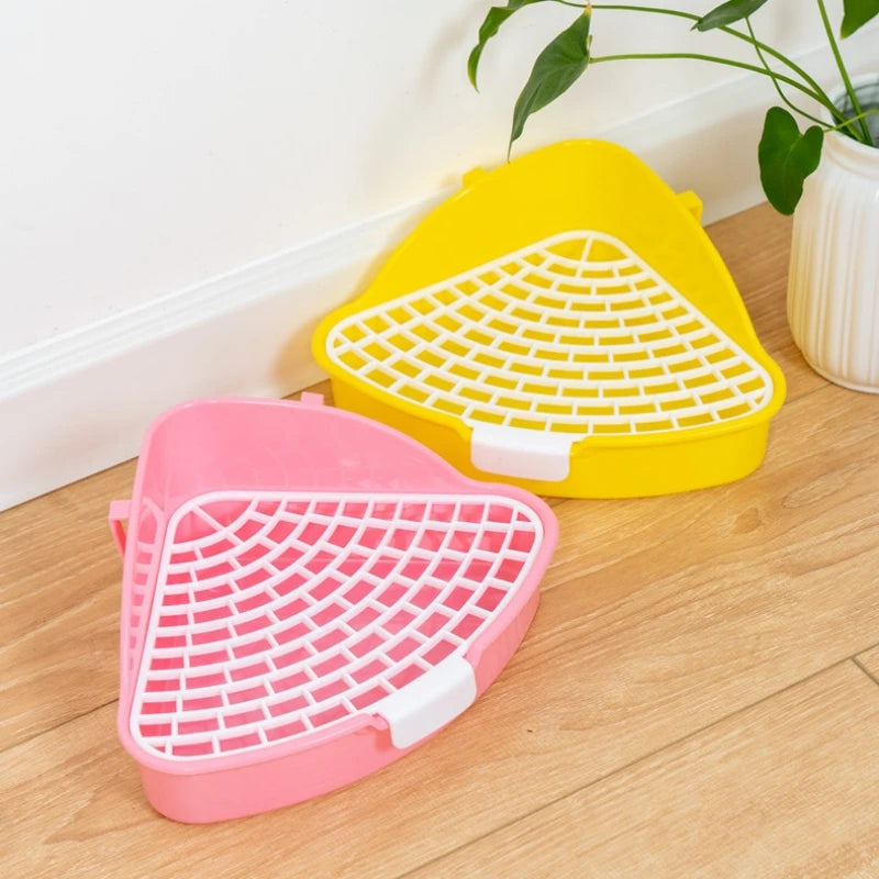 Rabbit Litter Box - Corner Toilet Box for Small Pets