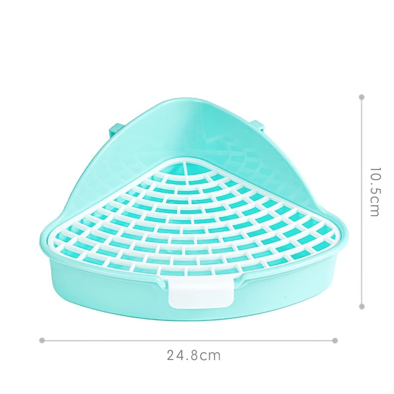 Rabbit Litter Box - Corner Toilet Box for Small Pets
