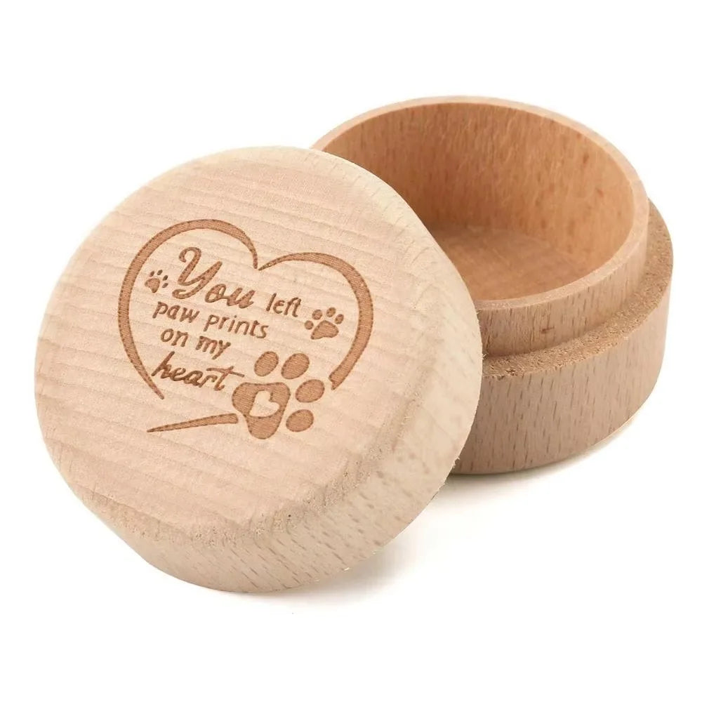 Mini Wooden Pet Memory Keepsake Box