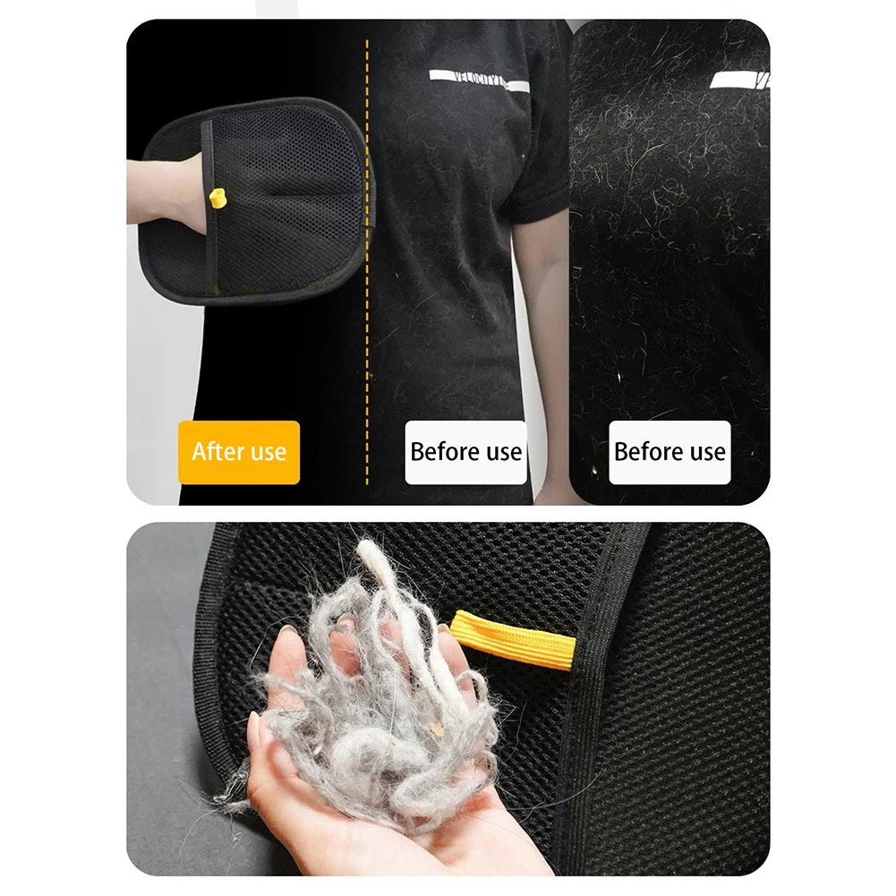 Double-Sided Pet Hair Removal Glove
