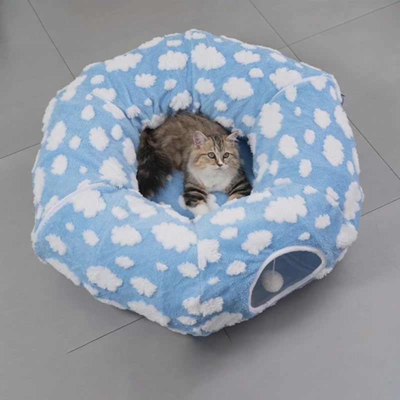 3-in-1 Cosy Pet Tunnel Bed