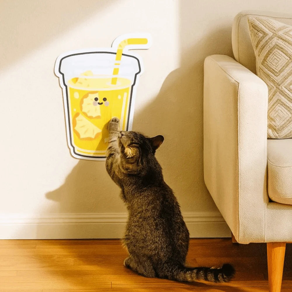 Cartoon Cat Wall Scratching Pad