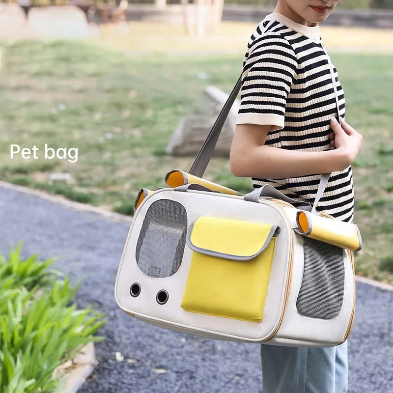 Portable Pet Carrier Backpack For Cats & Small Dogs