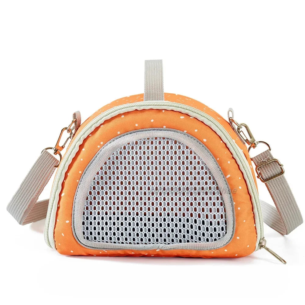 Small Pet Travel Carrier – Breathable Tote Bag for Hamsters, Guinea Pigs & Rabbits