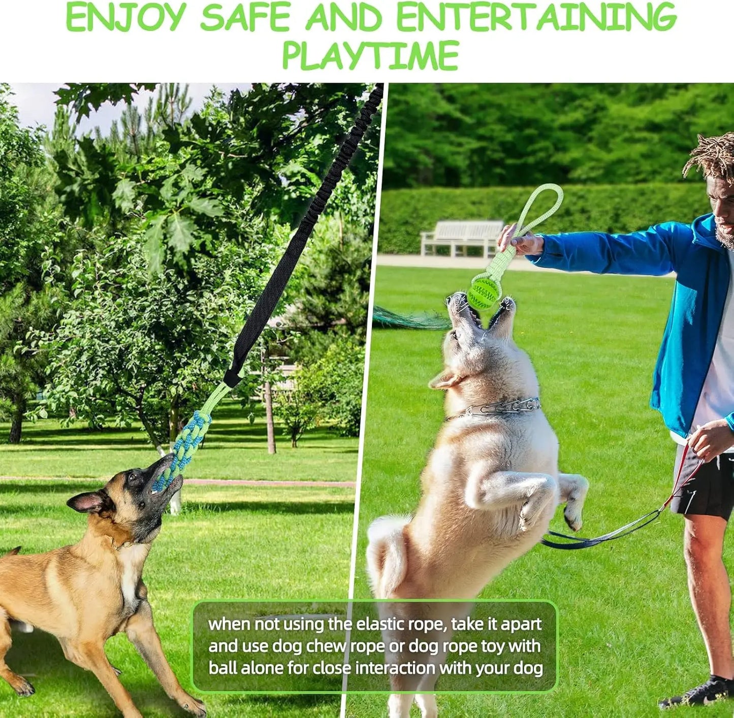 TugPro - Interactive Bungee Rope Toy for Dogs