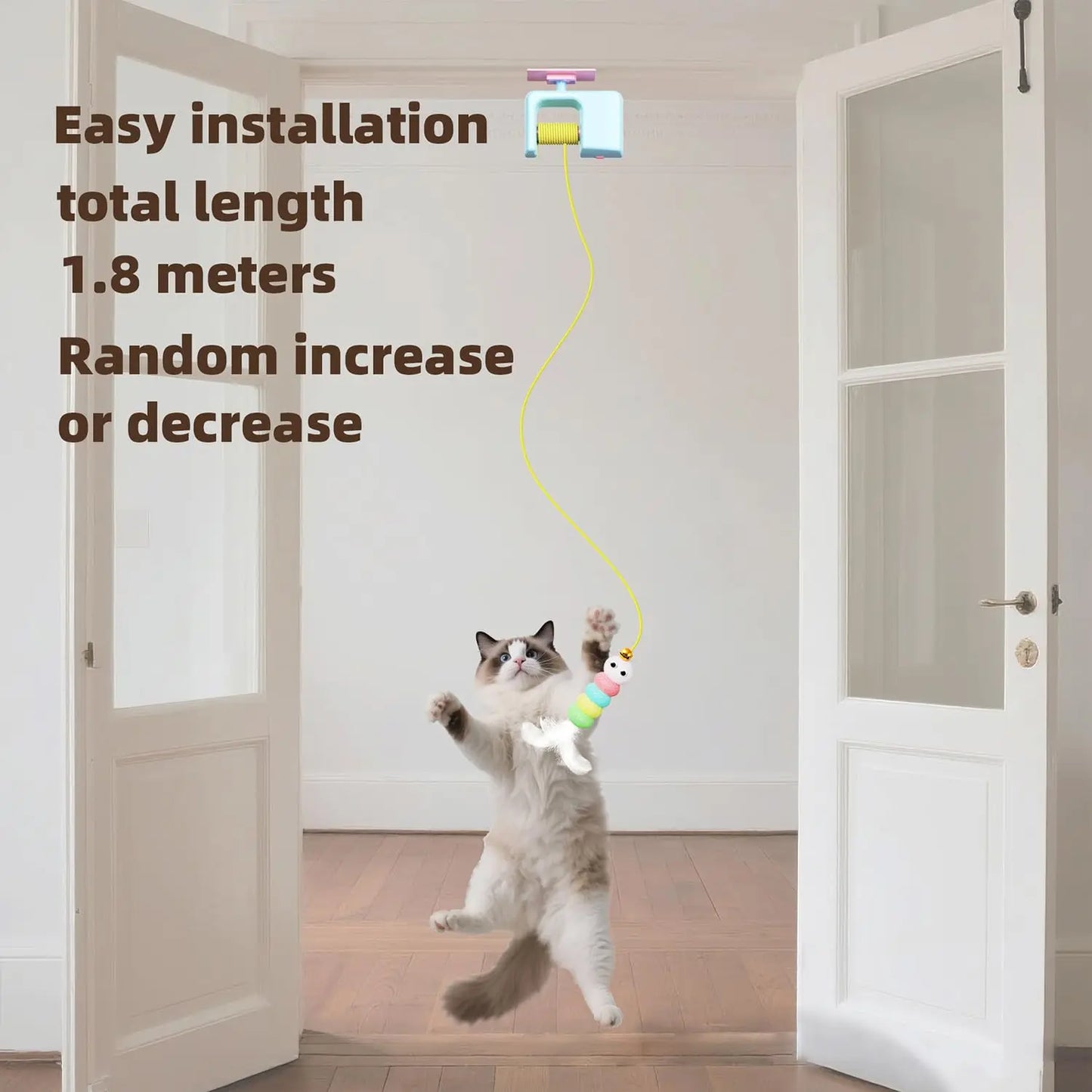 Smart Electric Cat Teaser – Interactive Hanging Door Toy