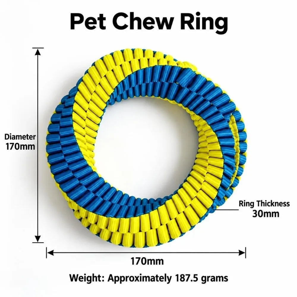 Interactive Nylon Rope Dog Toy 🐶🪢