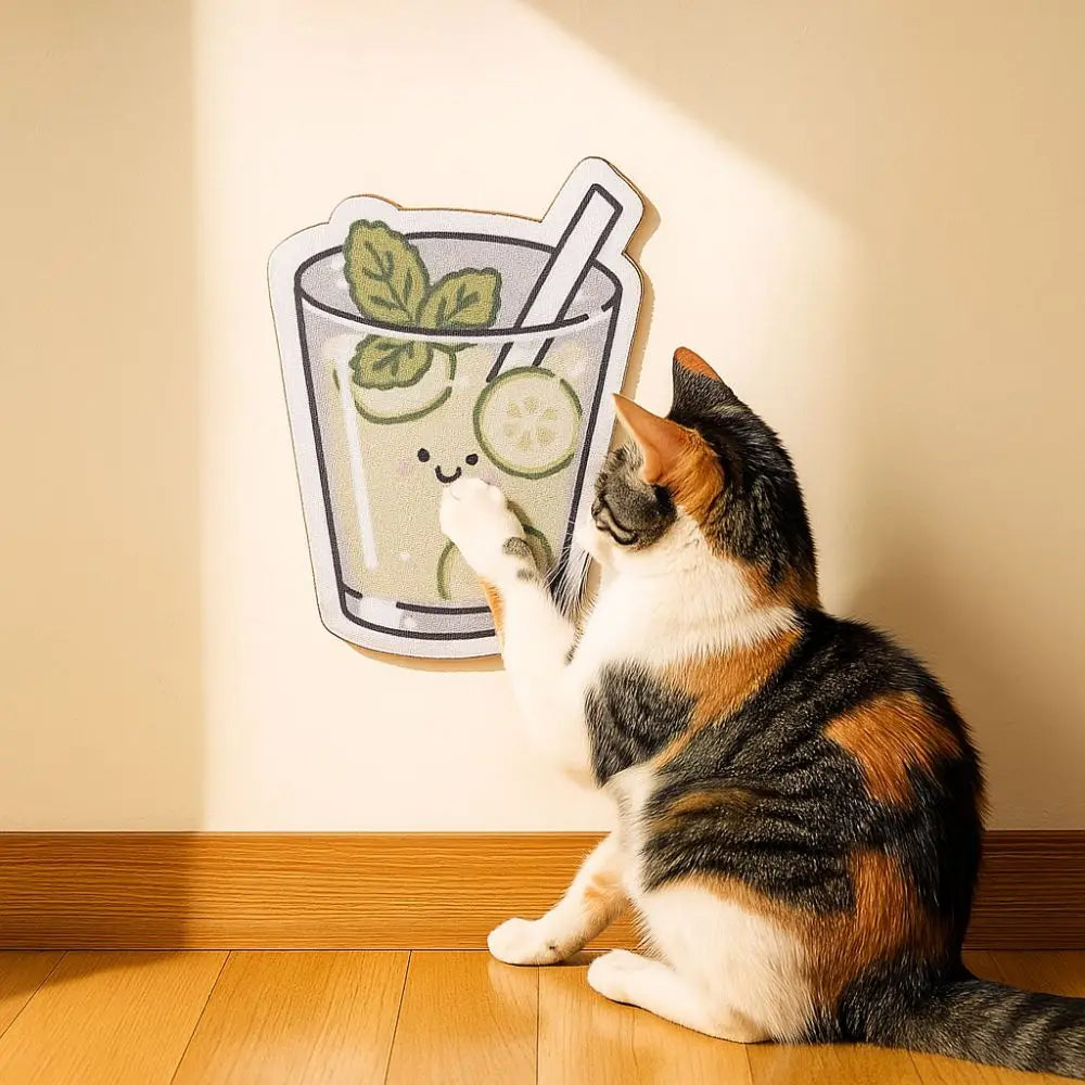 Cartoon Cat Wall Scratching Pad