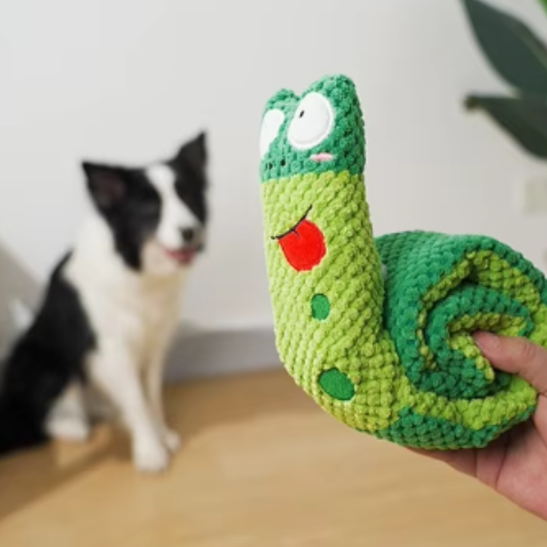Snail Squeak & Snack Interactive Dog Toy