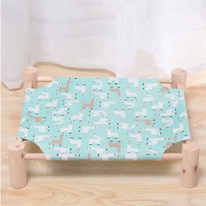 PawHaven - Wooden Pet Hammock Bed