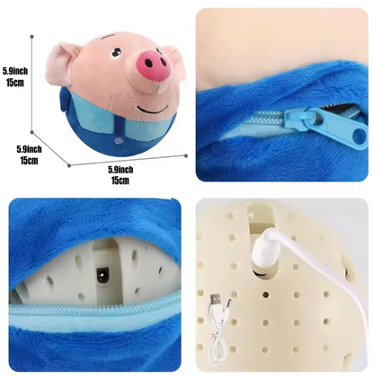 Interactive Bouncing Piggy Dog Toy