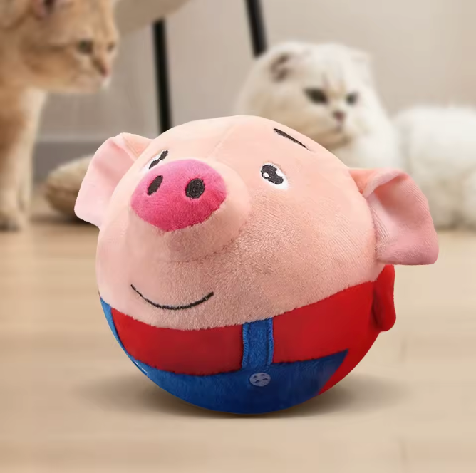 Interactive Bouncing Piggy Dog Toy