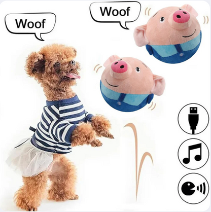 Interactive Bouncing Piggy Dog Toy