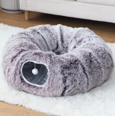 Interactive Cat Tunnel & Bed – Washable & Portable