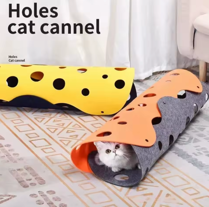 FeltFusion Cat Tunnel – Modular Fun, Cozy Adventures