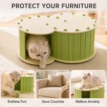 BurrowNest Cat Tunnel Bed