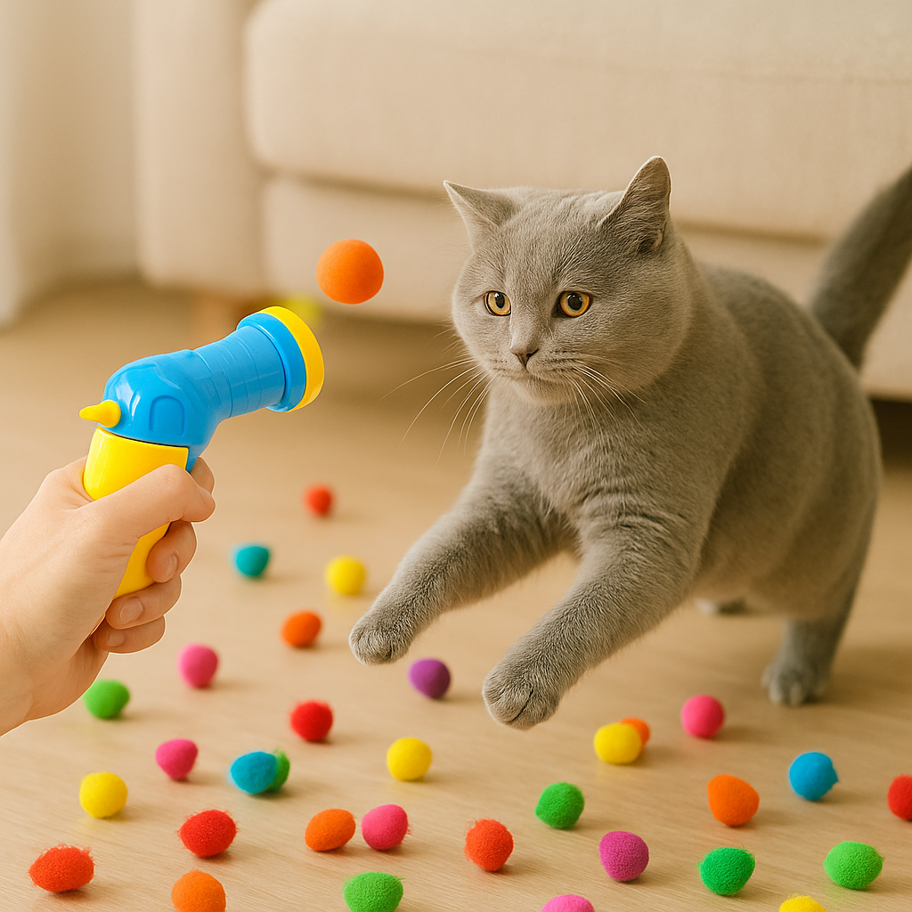 Plush Ball Launcher Toy