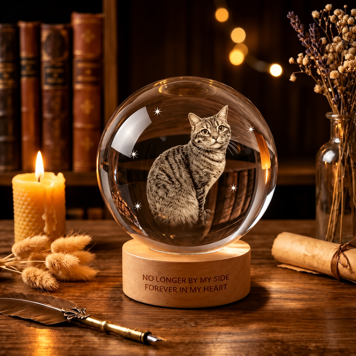 ForeverPaw – Personalised Pet Memorial Crystal Ball 🔮🐾